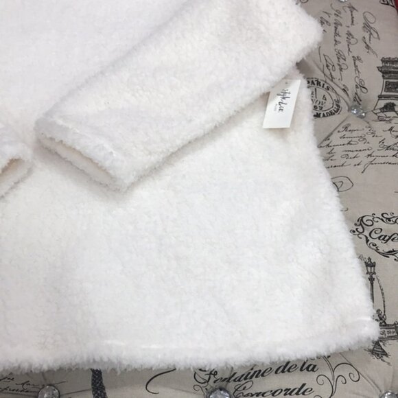 Style & Co Plus Size Cowlneck Faux Sherpa Sweater - Picture 3 of 6